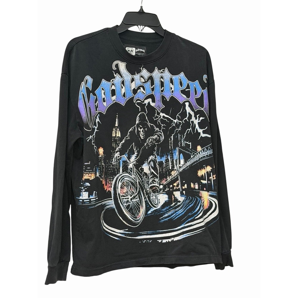 Godspeed Rarity Collection 166/555 Skeleton BMX Bike Graphic Long Sleeve S M10-7